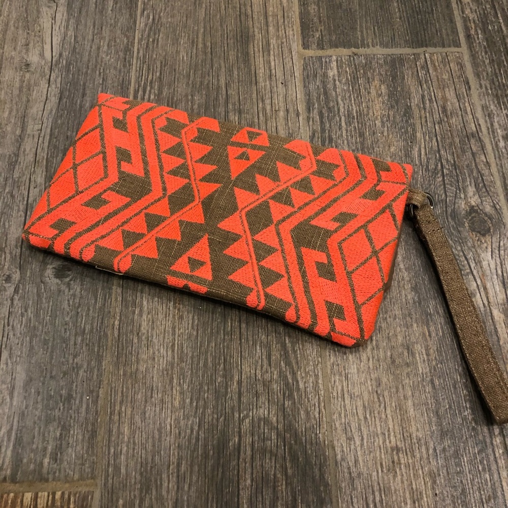 ‘Limited Edition’ Pink & Tan Boho Clutch Wristlet - Picture 6 of 6